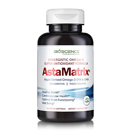 AstaMatrix Vegan Omega-3 Supplement With Phospholipids and Antioxidants