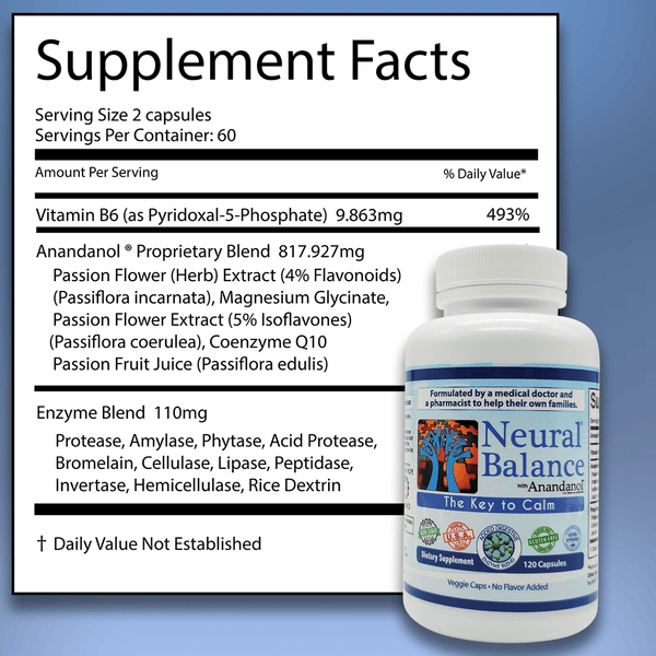 Neural Balance Capsules (120 Ct. Capsules) | The Key to Calm